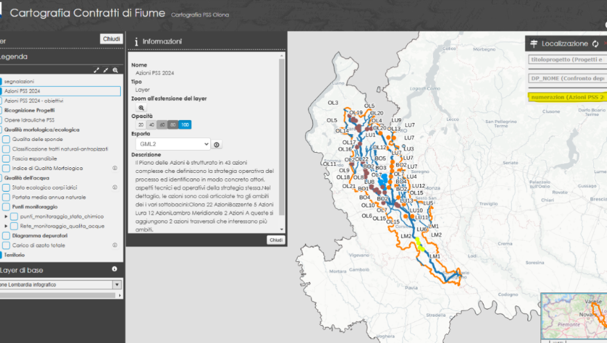 Novità sul WebGIS Olona