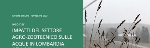 WEBINAR - Impatti del settore agro-zootecnico su qualità acque in regione Lombardia