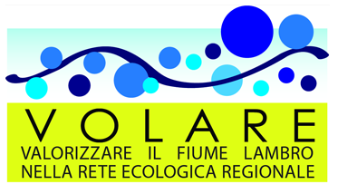 Logo del progetto Volare. Valorizzare il fiume Lambro nella rete ecologica regionale